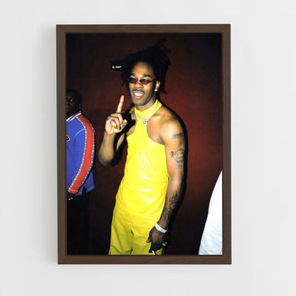 ap-busta rhymes-5 cadre Bois foncé