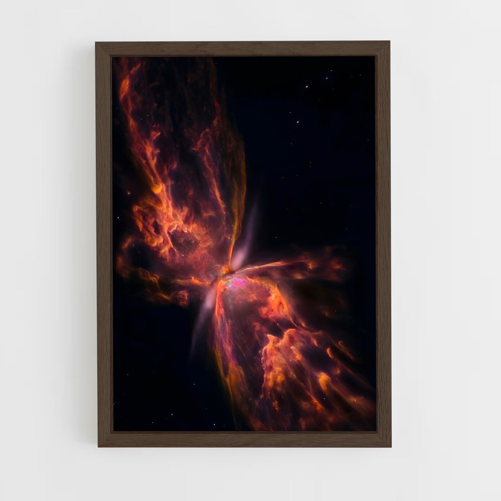 ap-butterfly nebula-4 cadre Bois foncé