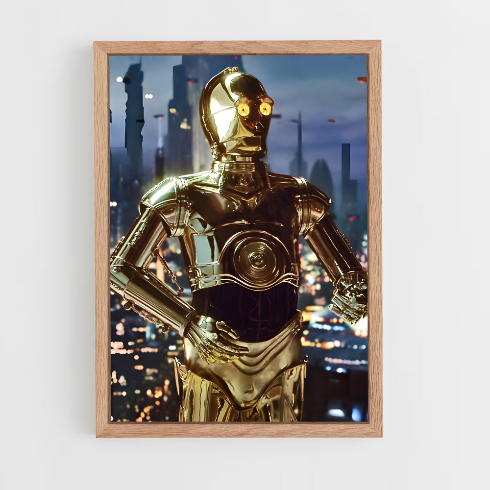 ap-c-3po-1 cadre Bois clair