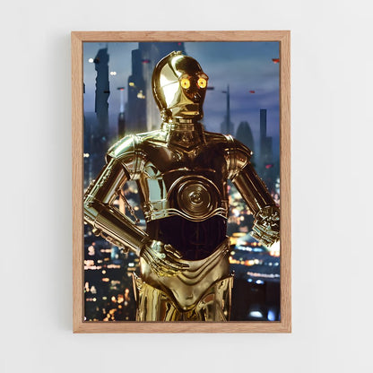 ap-c-3po-1 cadre Bois clair