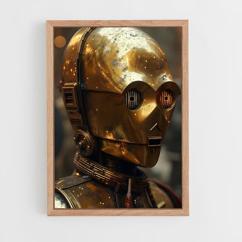 ap-c-3po-4 cadre Bois clair