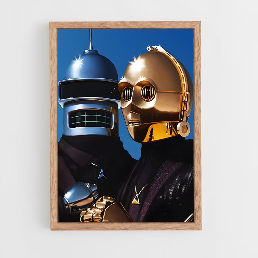 ap-c-3po-5 cadre Bois clair