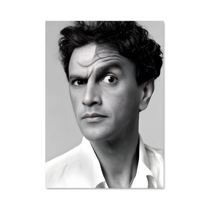 Poster Caetano en Blanc