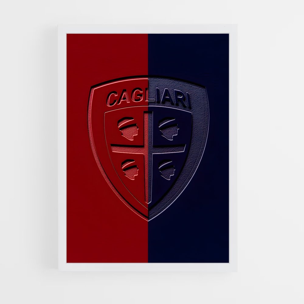 ap-cagliari calcio-1 cadre Blanc
