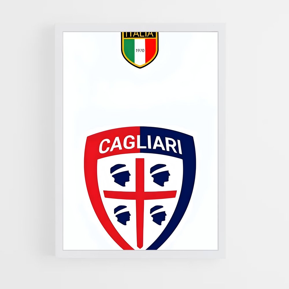 ap-cagliari calcio-11 cadre Blanc