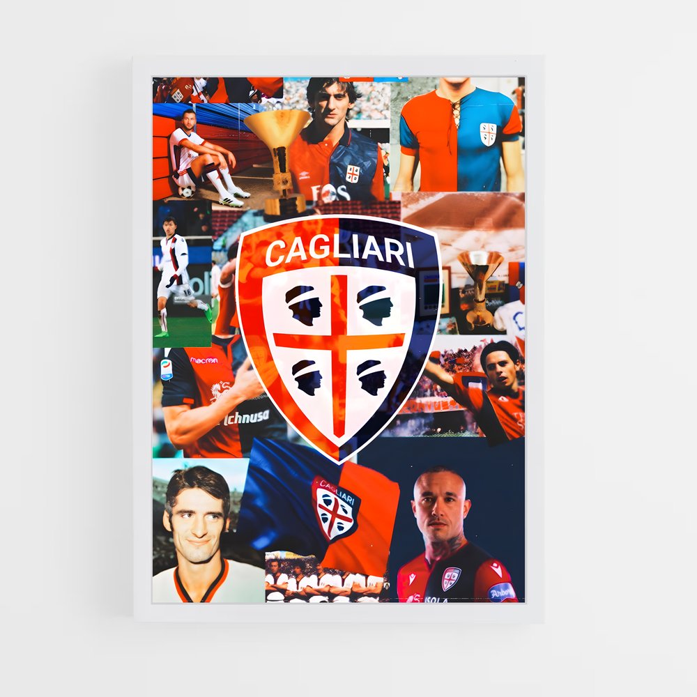 ap-cagliari calcio-4 cadre Blanc