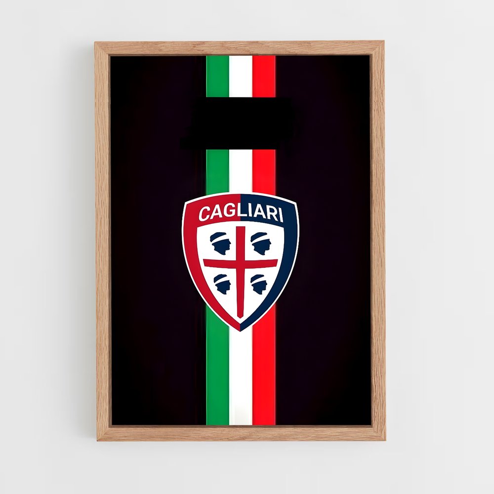 ap-cagliari calcio-8 cadre Bois clair