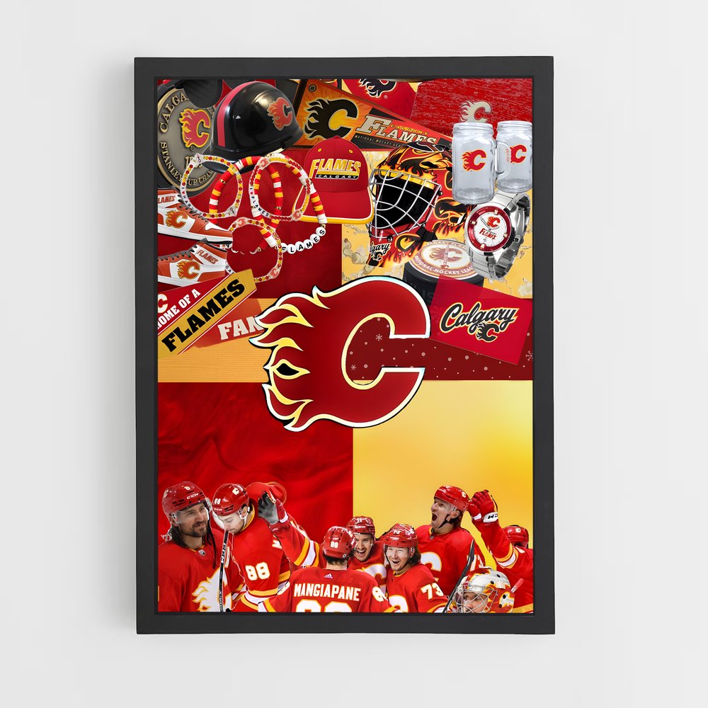 ap-calgary flames-2 cadre Noir