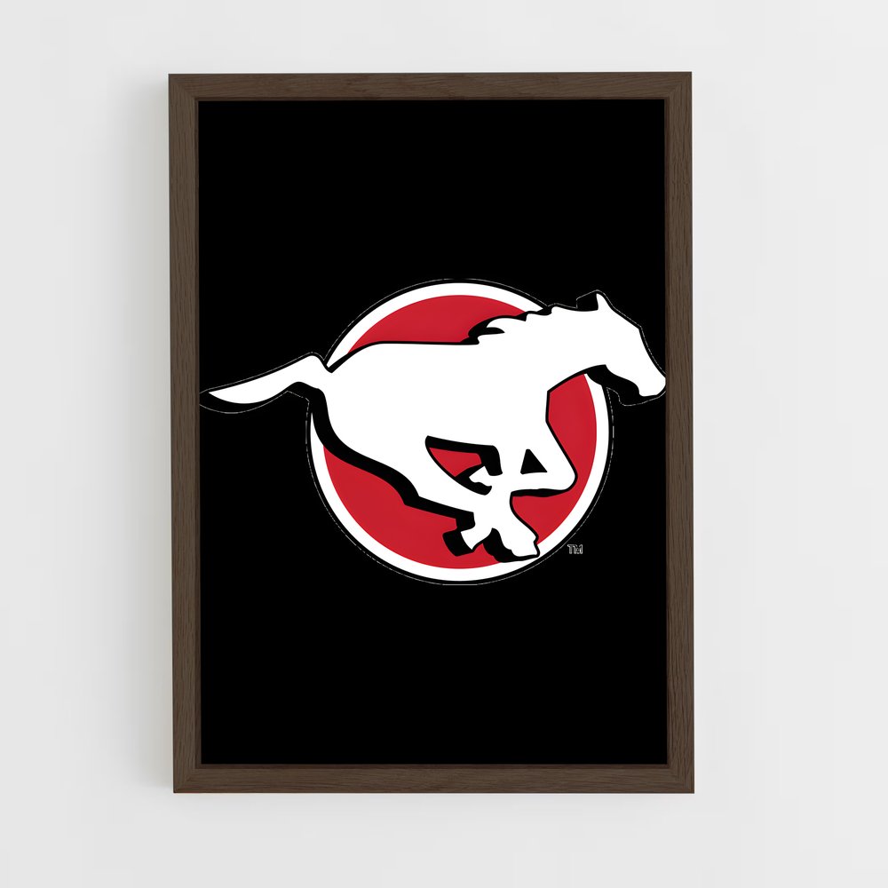 ap-calgary stampeders-1 cadre Bois foncé