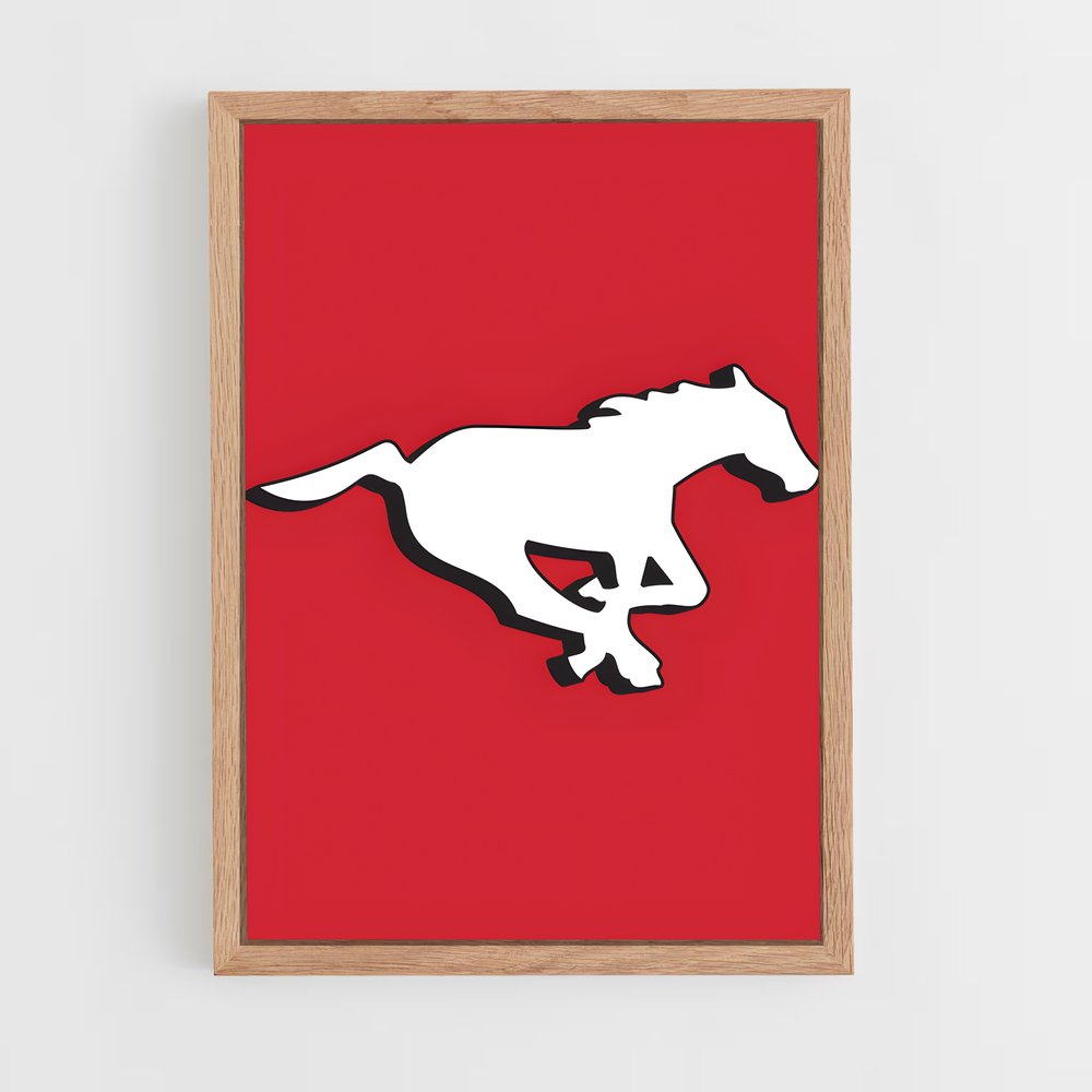 ap-calgary stampeders-5 cadre Bois clair