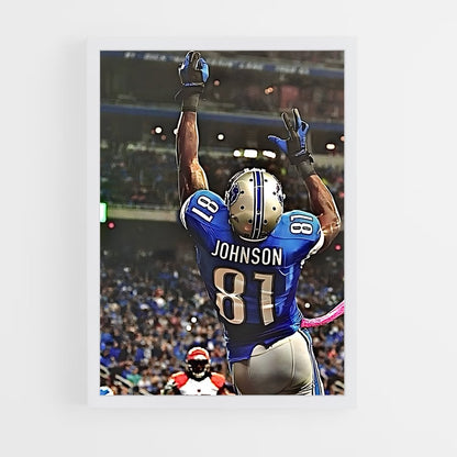 ap-calvin johnson-2 cadre Blanc