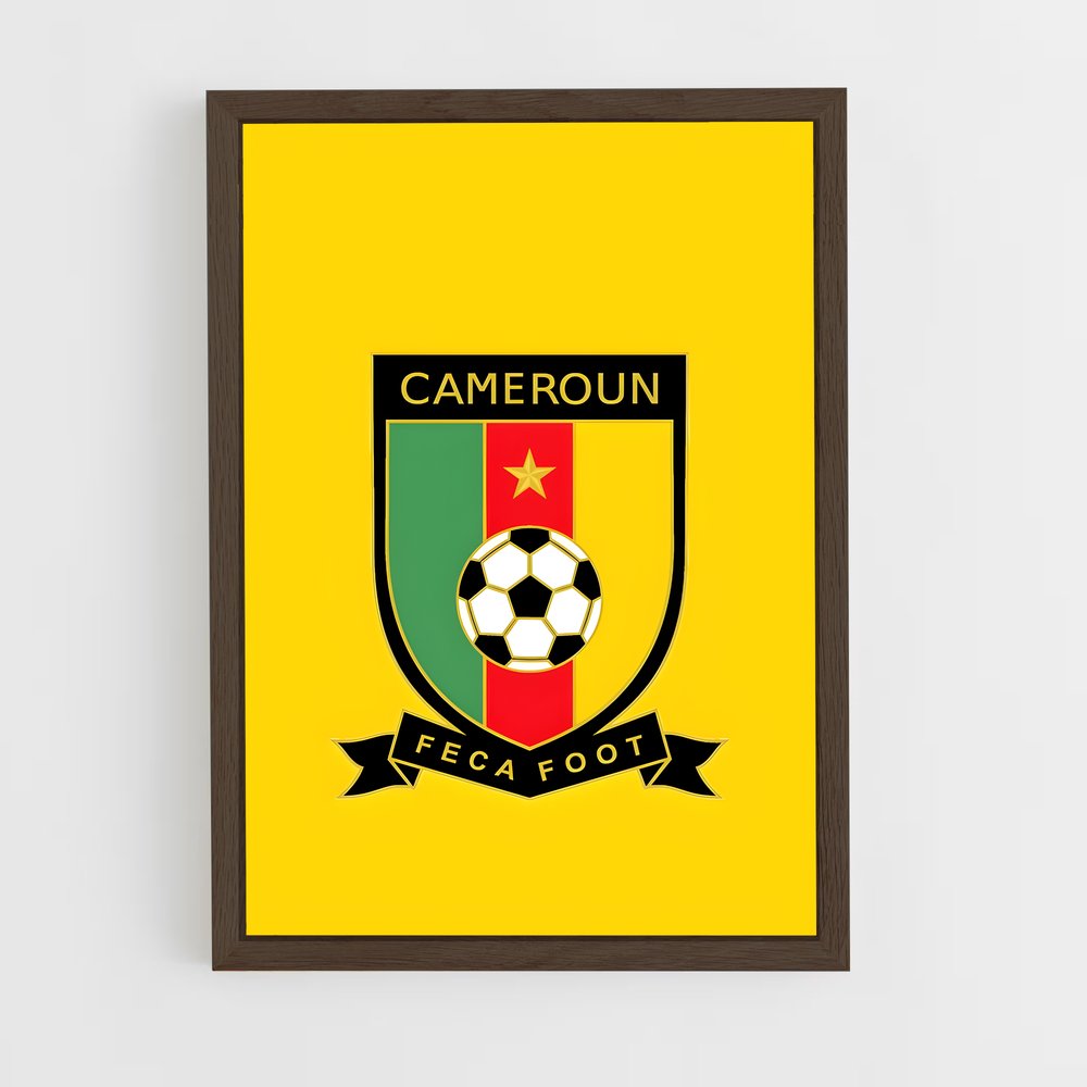 ap-cameroon national football team-5 cadre Bois foncé