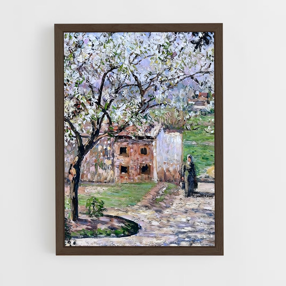 ap-camille pissarro-1 cadre Bois foncé