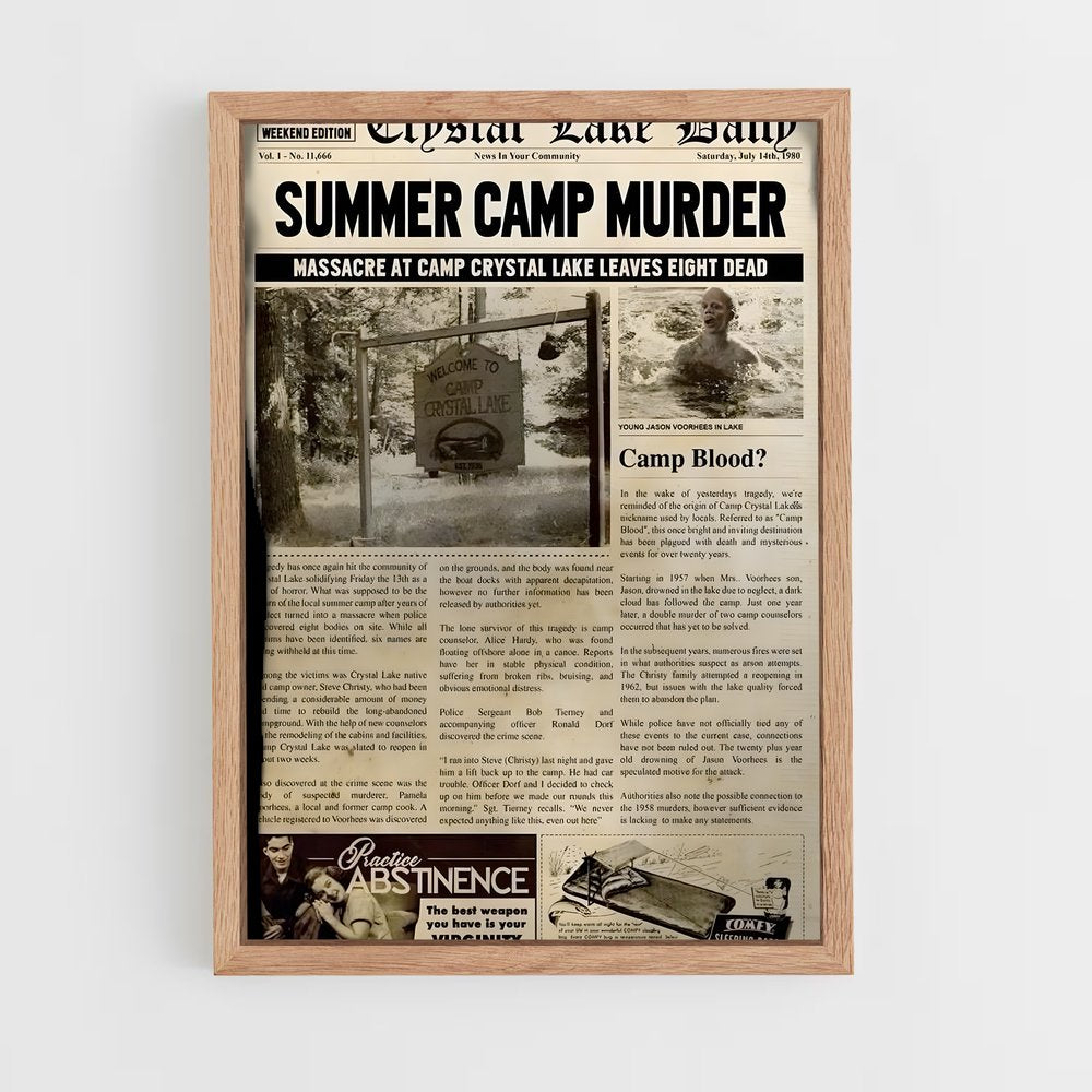 ap-camp crystal lake-1 cadre Bois clair