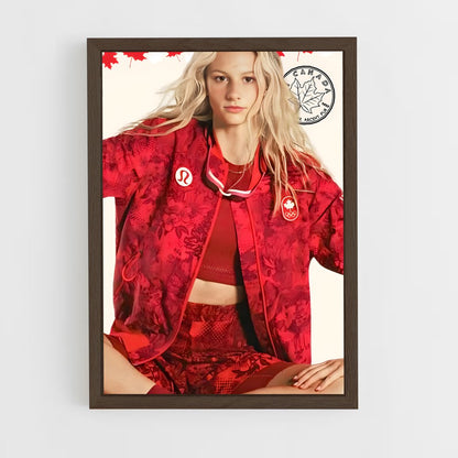 ap-canada olympic team-2 cadre Bois foncé