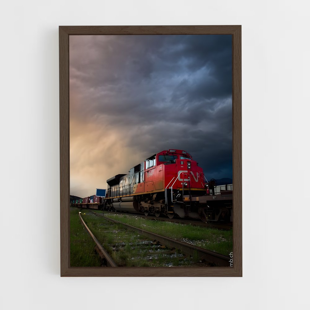 ap-canadian pacific-1 cadre Bois foncé