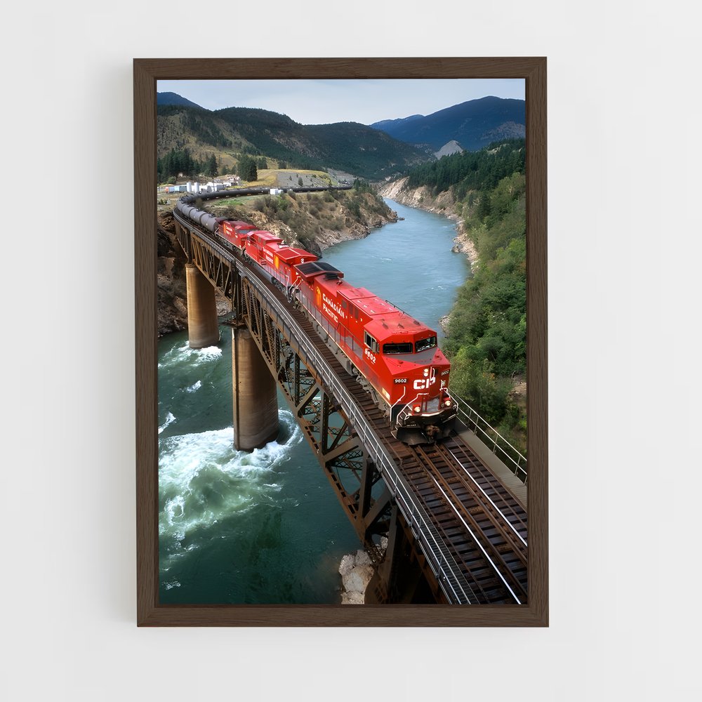 ap-canadian pacific-4 cadre Bois foncé