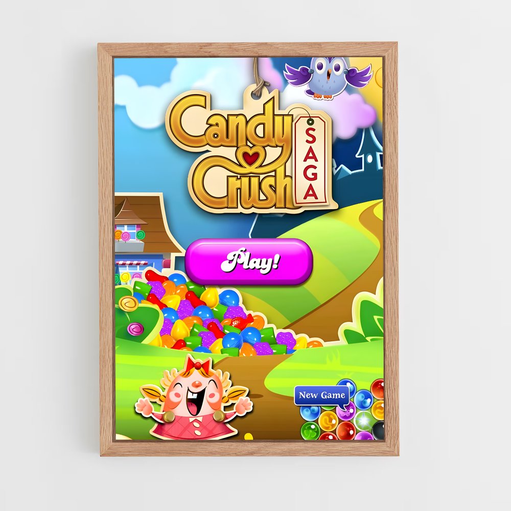 ap-candy crush-4 cadre Bois clair
