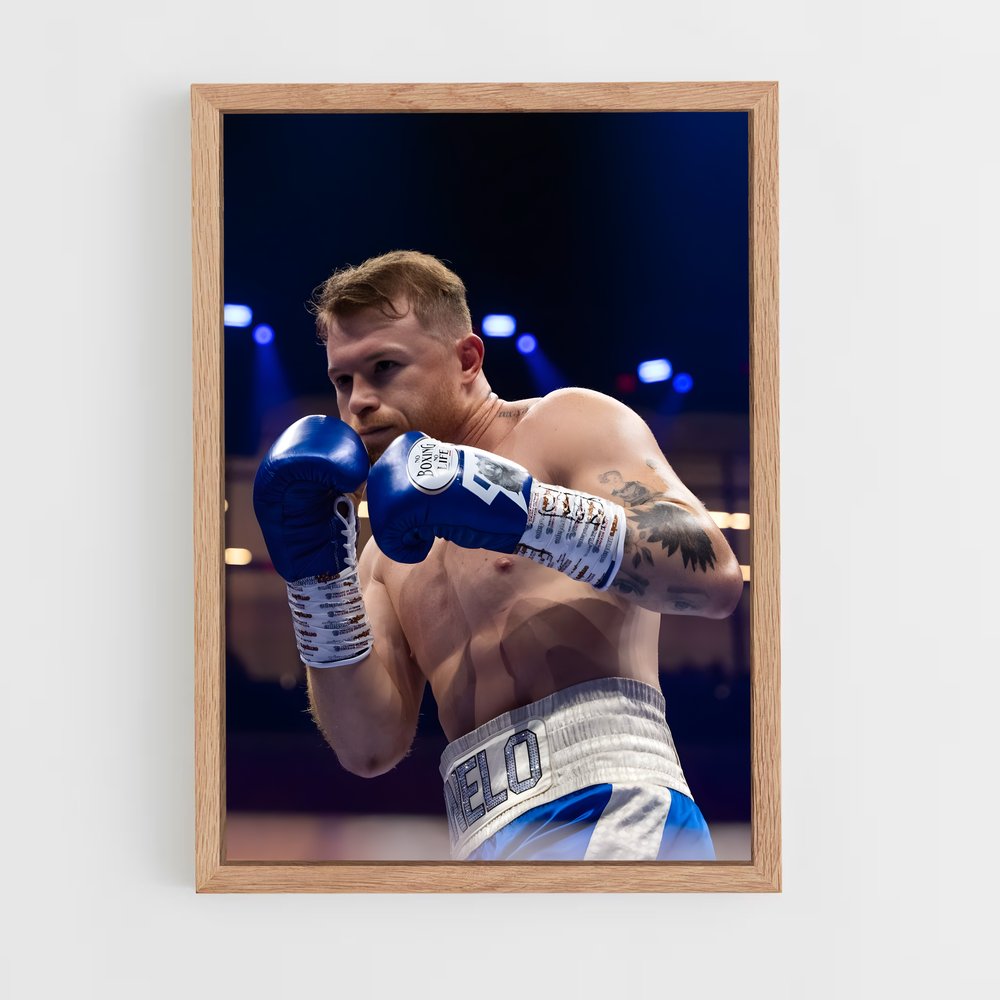 ap-canelo alvarez-12 cadre Bois clair