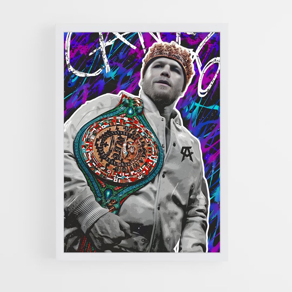 ap-canelo alvarez-5 cadre Blanc