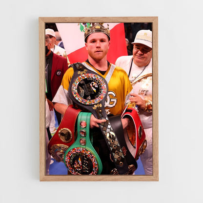 ap-canelo alvarez-7 cadre Bois clair
