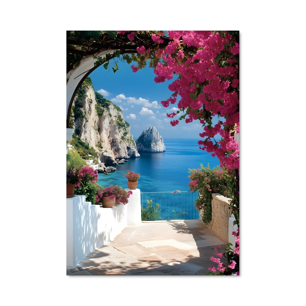 Poster Balcon sur la Mer