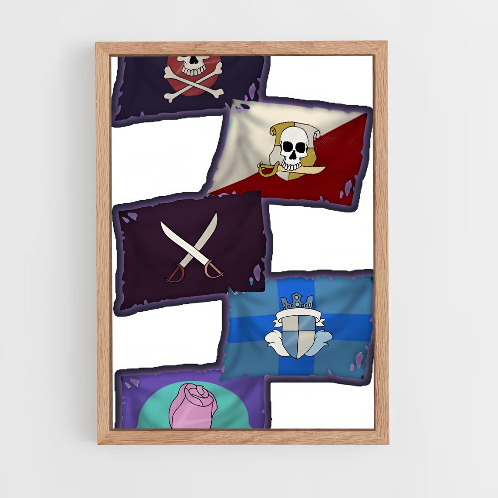 ap-captain kidd flag-1 cadre Bois clair