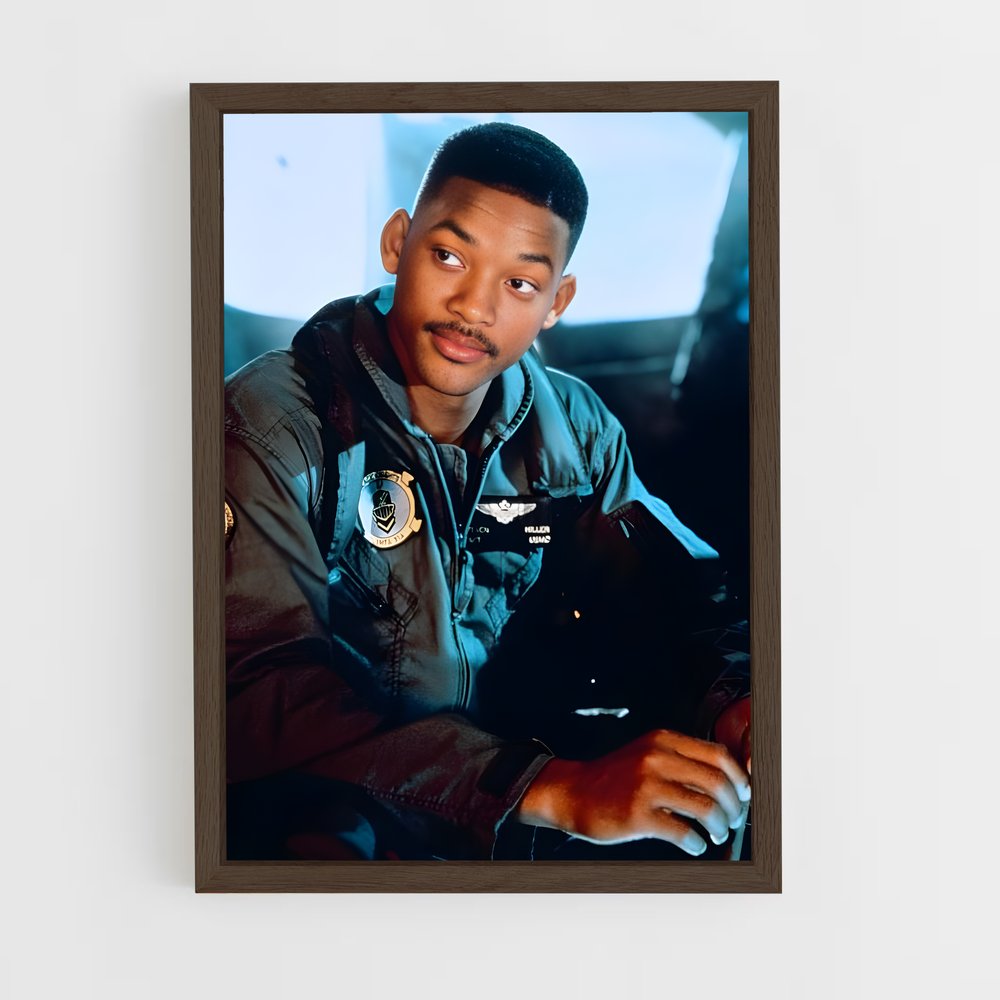 ap-captain steven hiller-1 cadre Bois foncé