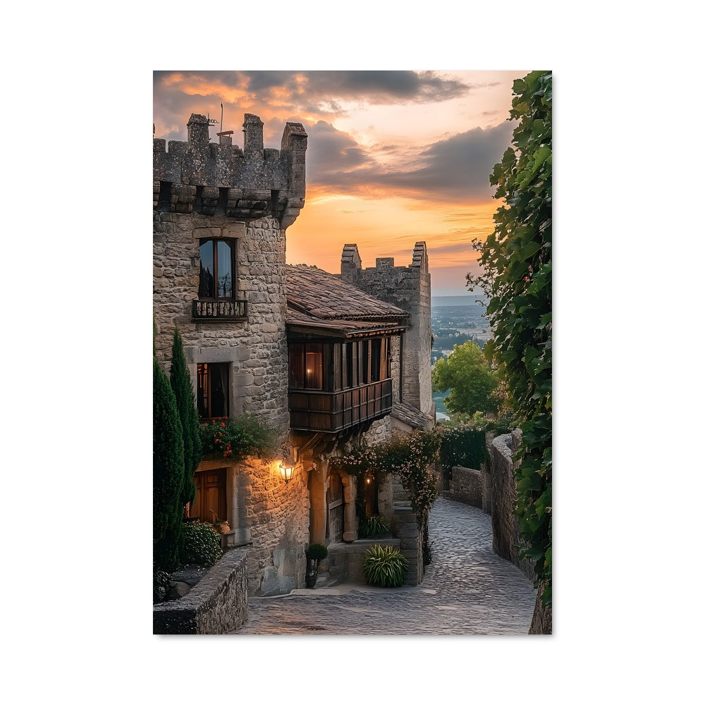 Poster Balcon sur Carcassonne