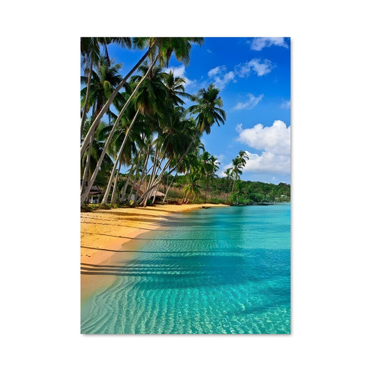 Poster Plage Caraïbes