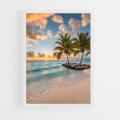 ap-caribbean beach-1 cadre Blanc