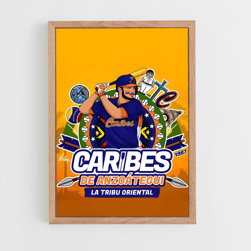 ap-caribes de anzoategui-1 cadre Bois clair