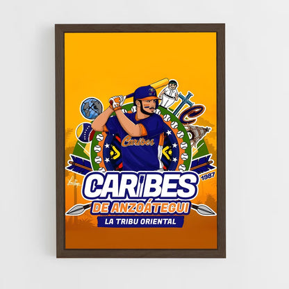 ap-caribes de anzoategui-1 cadre Bois foncé