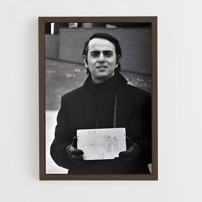 ap-carl sagan-1 cadre Bois foncé