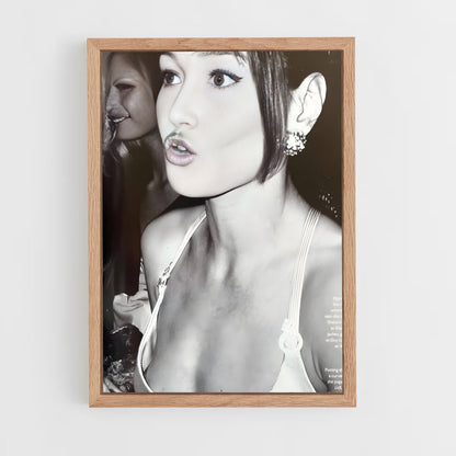 ap-carla bruni-2 cadre Bois clair