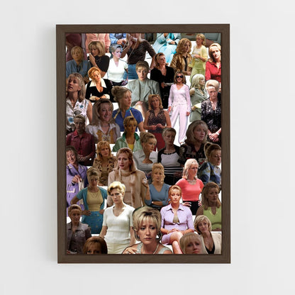 ap-carmela soprano-3 cadre Bois foncé