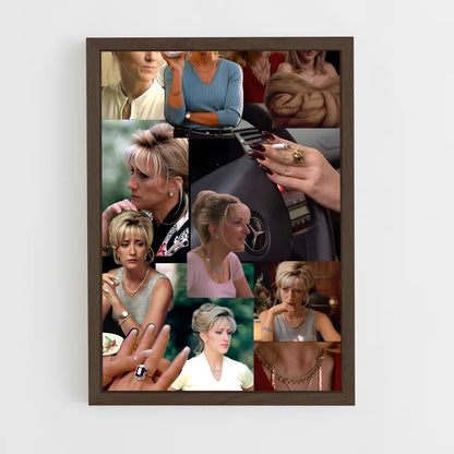 ap-carmela soprano-4 cadre Bois foncé