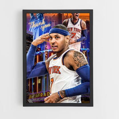 ap-carmelo anthony-10 cadre Noir