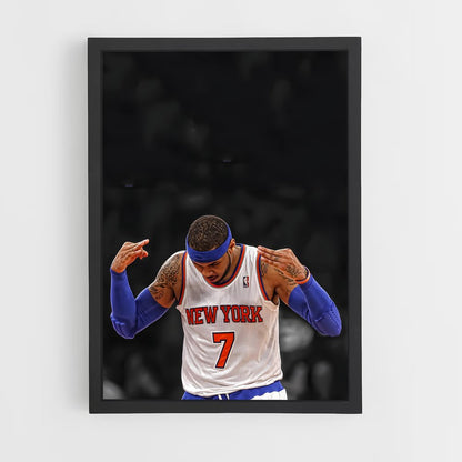 ap-carmelo anthony-9 cadre Noir