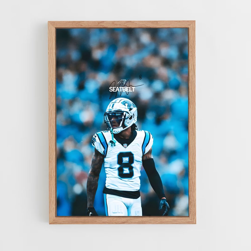 ap-carolina panthers-4 cadre Bois clair