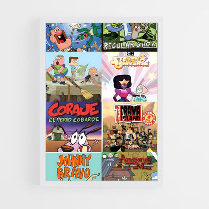 ap-cartoon network-3 cadre Blanc