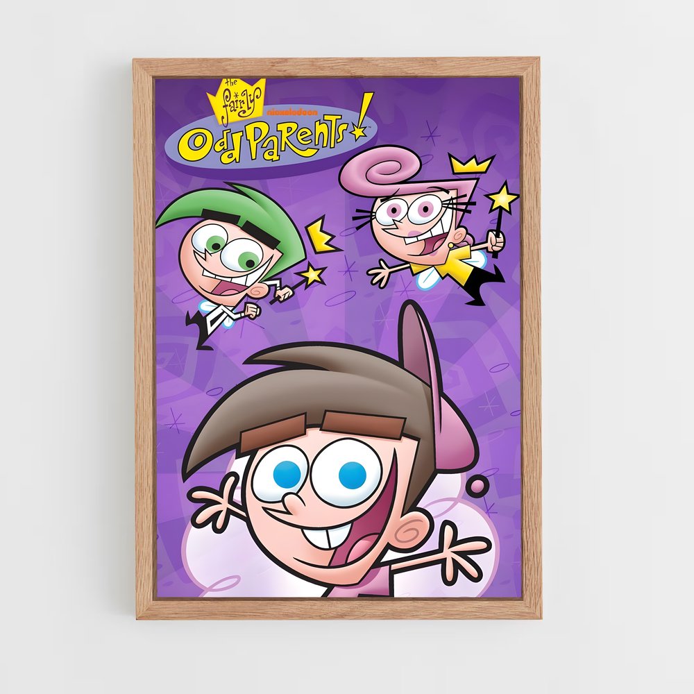 ap-cartoon network-9 cadre Bois clair