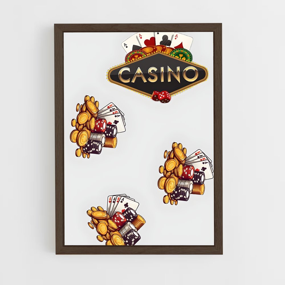 ap-casino chips-13 cadre Bois foncé