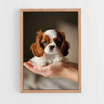 ap-cavalier king charles spaniel-3 cadre Bois clair