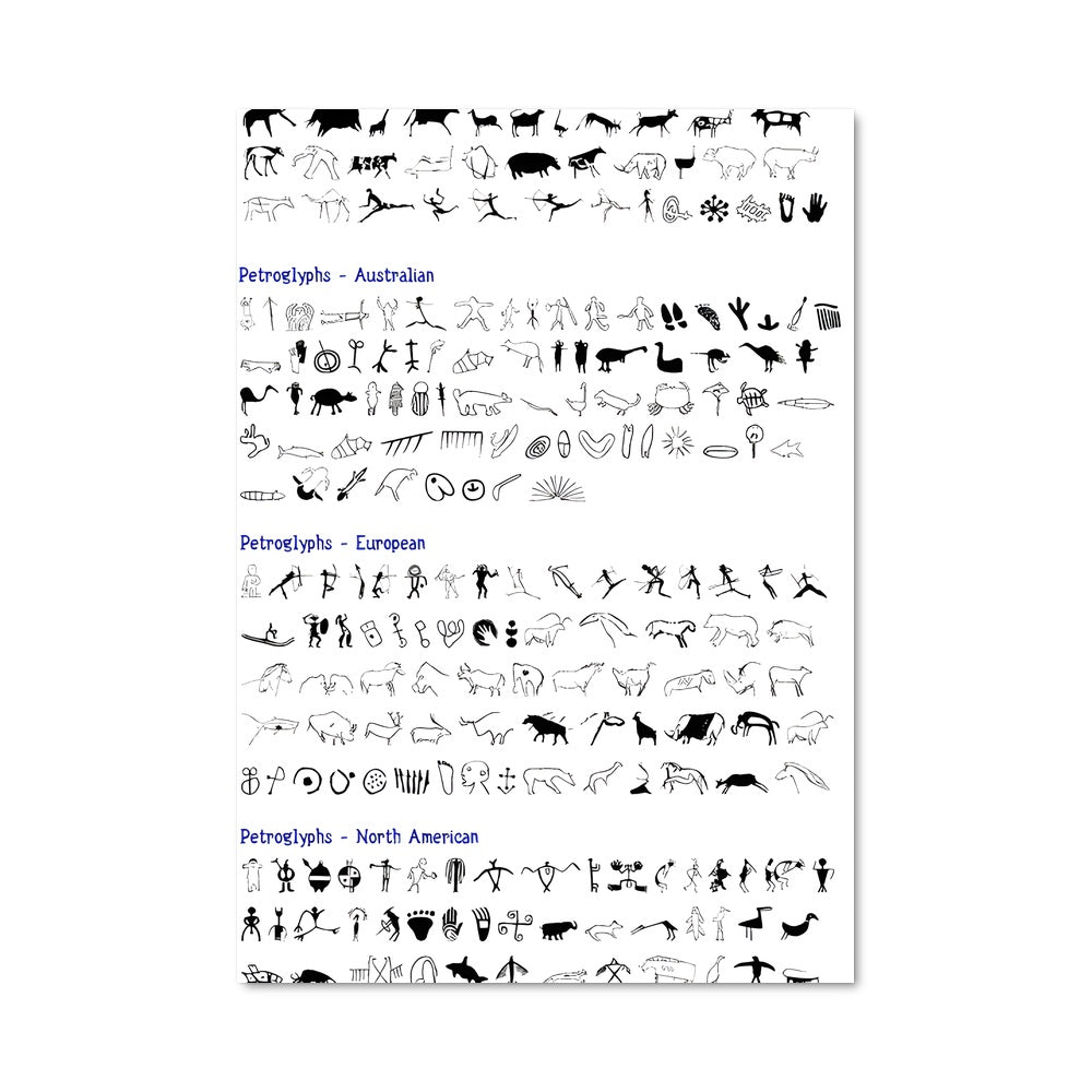 Poster Animaux Préhistoriques