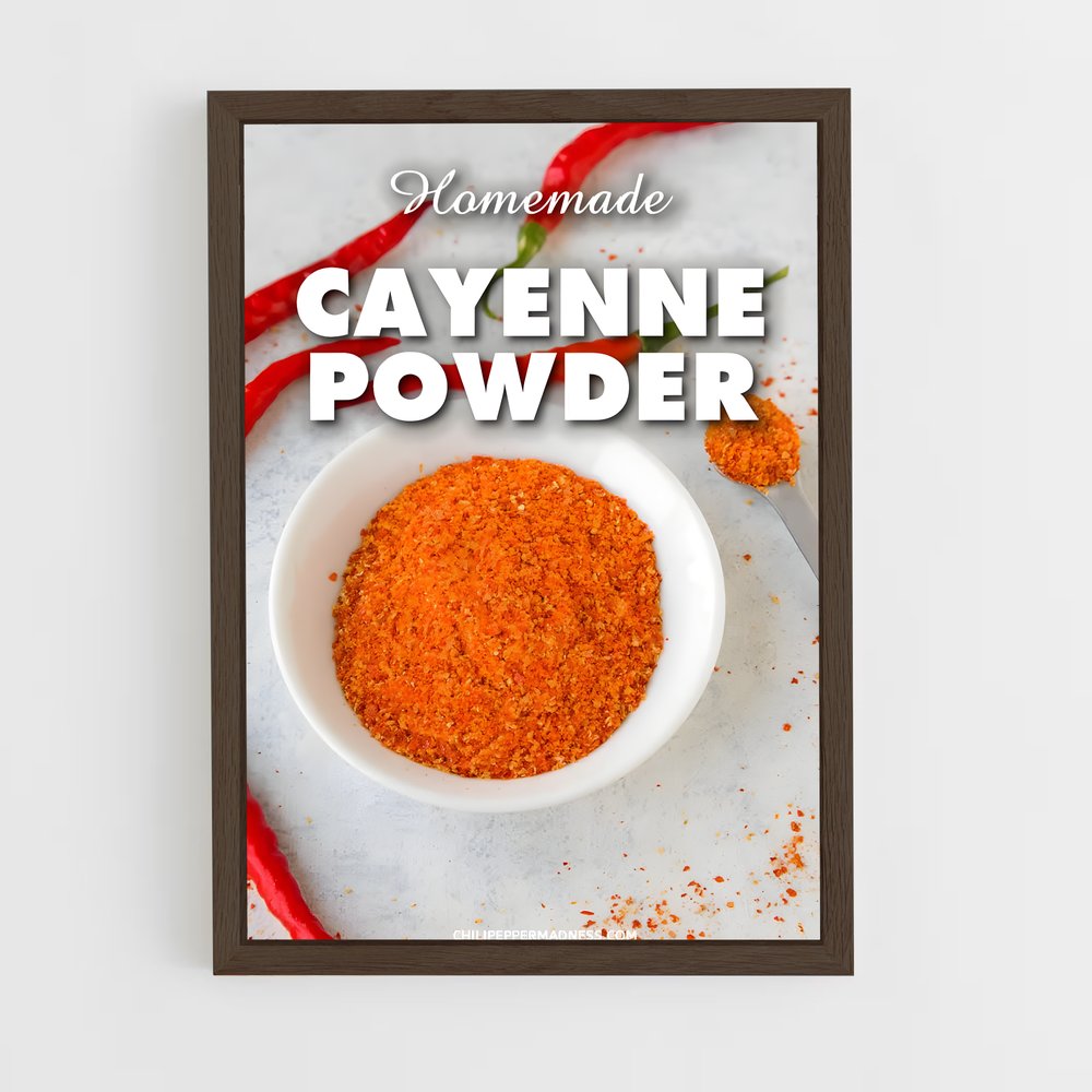 ap-cayenne pepper-2 cadre Bois foncé