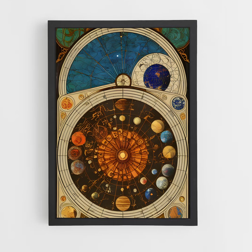 ap-celestial map-4 cadre Noir