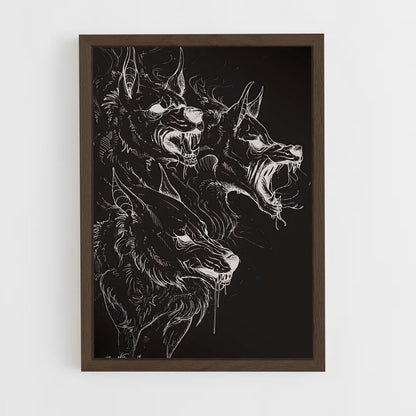ap-cerberus-4 cadre Bois foncé