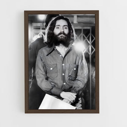 ap-charles manson-2 cadre Bois foncé
