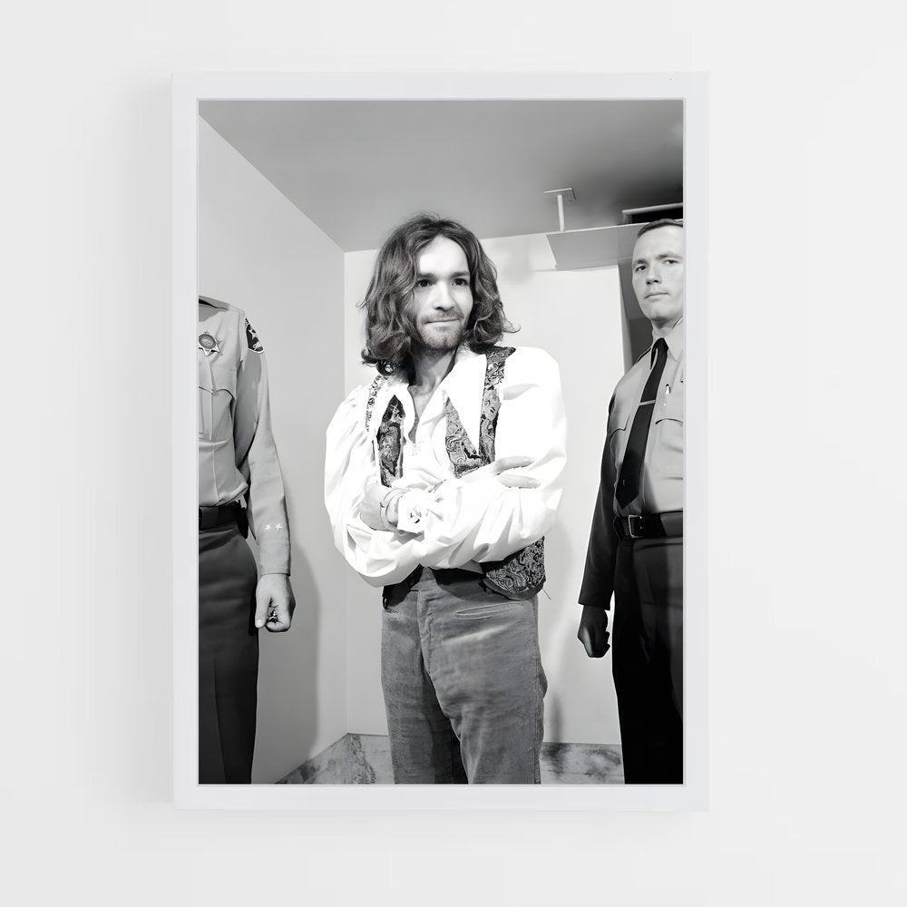 ap-charles manson-5 cadre Blanc